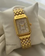 Fossil-Raquel (Analog Watch) – White Dial / Gold Strap