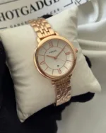 Fossil-RF315 (Analog Watch) – White Dial / Rose Gold Strap