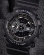 GShock-GA-11011B (Analog Digital Watch) – Black – Grey Accents