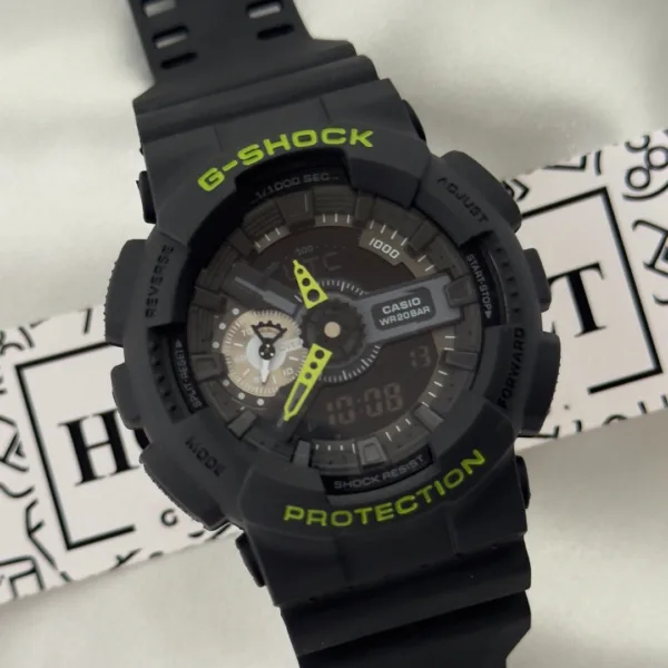GShock-GA-110GB (Analog Digital Watch) – Black