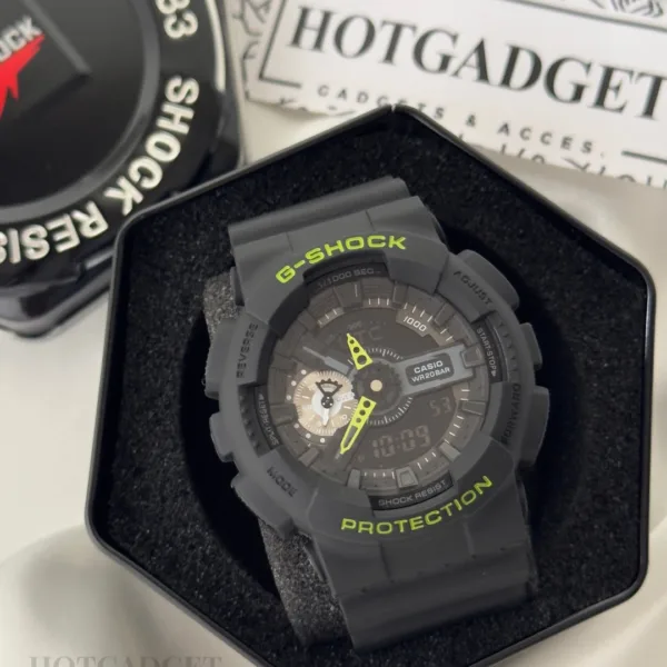 GShock-GA-110GB (Analog Digital Watch) – Black