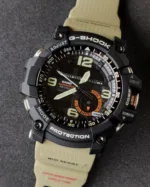 GShock-Mudmaster GG-1000 (Analog Digital Watch) – Black Dial / Beige Strap