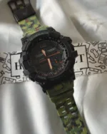 GShock-Mudmaster GG-1000 (Analog Digital Watch) – Black Dial / Green Camo Strap
