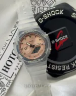 GShock-GA-2100BM (Analog Digital Watch) – Rose Gold Dial / Transparent Strap