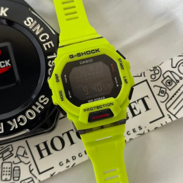 GShock-GBD-200SM (Digital Watch) – Black Dial / Neon Strap