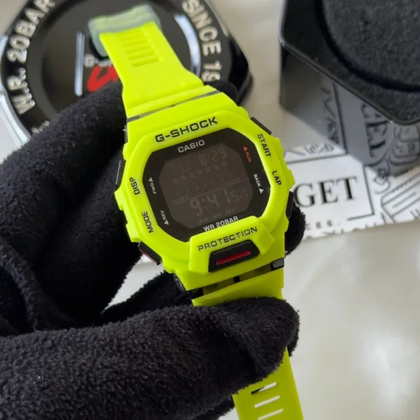 GShock-GBD-200SM (Digital Watch) – Black Dial / Neon Strap