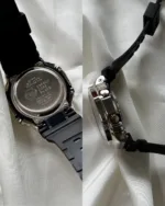 GShock-GM-2100 (Analog Digital Watch) – Brown Dial / Black Strap – Silver Bezel