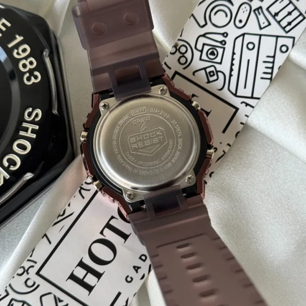 GShock-GM-2100 (Analog Digital Watch) – Brown Dial / Brown Strap – Bronze Bezel