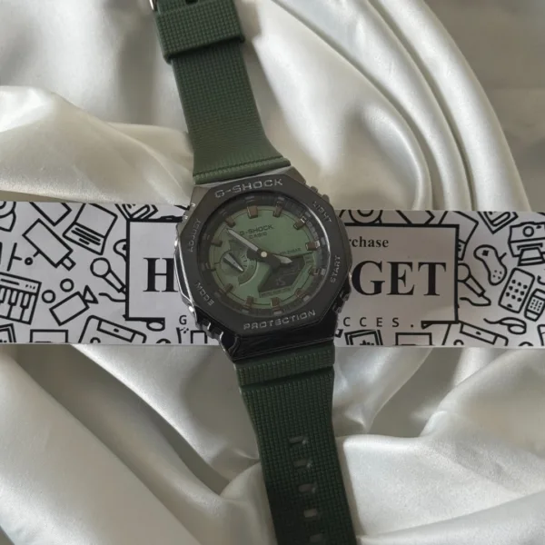 GShock-GM-2100 (Analog Digital Watch) – Mint Green Dial / Dark Green Strap