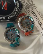 GShock-GM-2100SS (Analog Digital Watch) – Grey Dial / Orange Strap