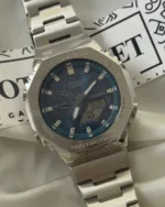 GShock-GM2110D (Analog Digital Watch) – Blue Dial / Silver Strap