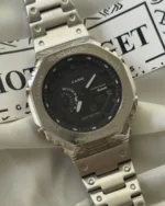 GShock-GMB2100D (Analog Digital Watch) – Black Dial / Silver Strap