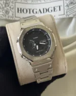 GShock-GMB2100D (Analog Digital Watch) – Black Dial / Silver Strap