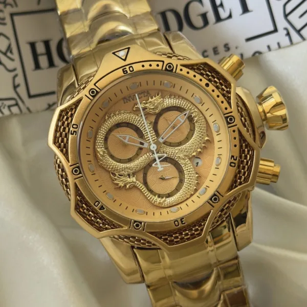 Invicta Dragon Venom (Chronograph Watch) – Gold