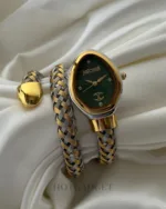 Just c. Snake (Analog Watch) – Green Dial / Two Tone Strap