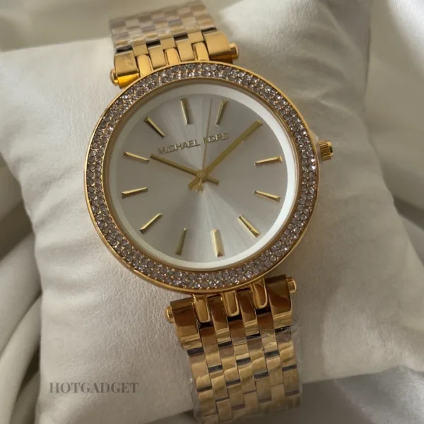 MK Darci 3191 (Analog Watch) – White Dial / Gold Strap