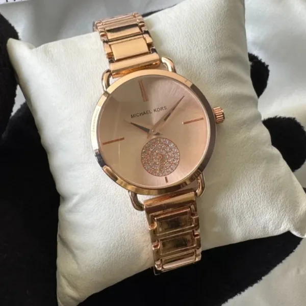 MK Portia 3640 (Chronograph Watch) – Rose Gold