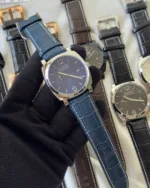 PNRAI Radiomir 1940 (Chronograph Watch) – Blue Dial / Blue Strap – Silver Case