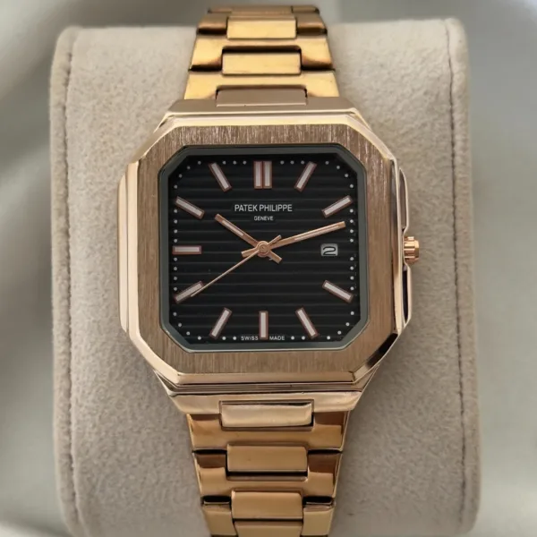 PP Cubitus - (Analog Watch) – Black Dial / Rose Gold Strap
