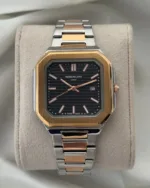 PP Cubitus - (Analog Watch) – Black Dial / Silver & Rose Gold Strap