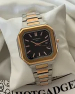 PP Cubitus - (Analog Watch) – Black Dial / Silver & Rose Gold Strap