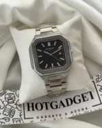 PP Cubitus - (Analog Watch) – Black Dial / Silver Strap