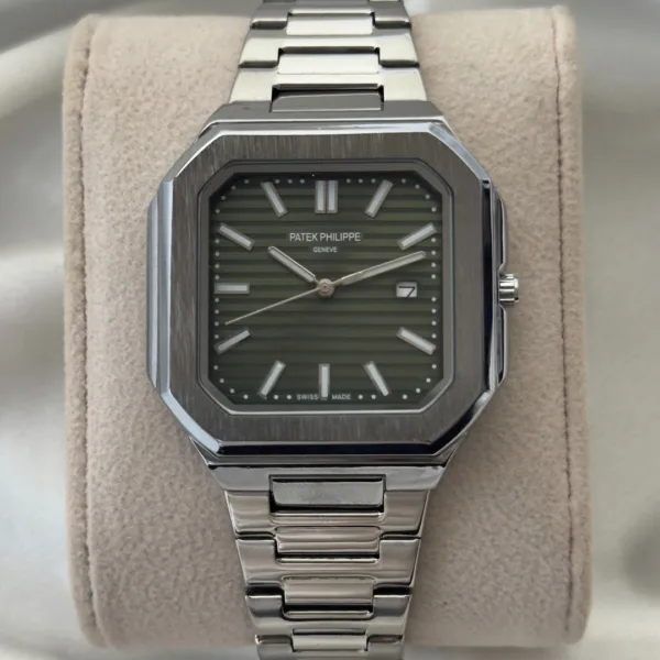 PP Cubitus - (Analog Watch) – Green Dial / Silver Strap
