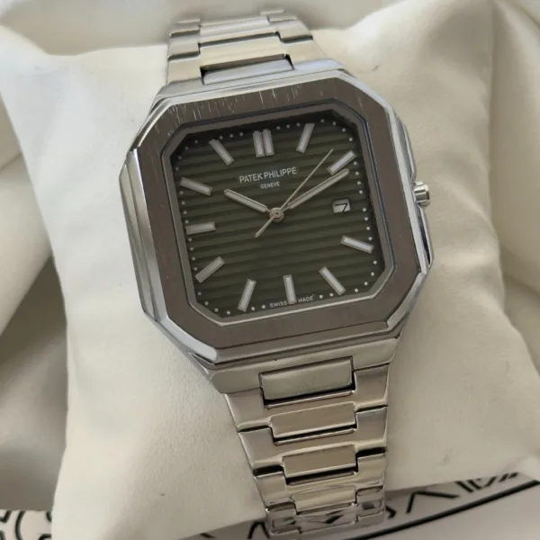 PP Cubitus - (Analog Watch) – Green Dial / Silver Strap