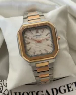 PP Cubitus - (Analog Watch) – White Dial / Silver & Rose Gold Strap