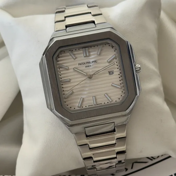PP Cubitus - (Analog Watch) – White Dial / Silver Strap