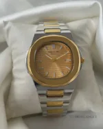 PP Nautilus - (Analog Watch) – Gold Dial / Silver & Gold Strap
