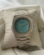 PP Nautilus - (Analog Watch) – Mint Blue Dial / Silver Strap