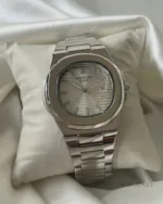 PP Nautilus - (Analog Watch) – White Dial / Silver Strap
