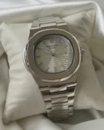 PP Nautilus - (Analog Watch) – White Dial / Silver Strap