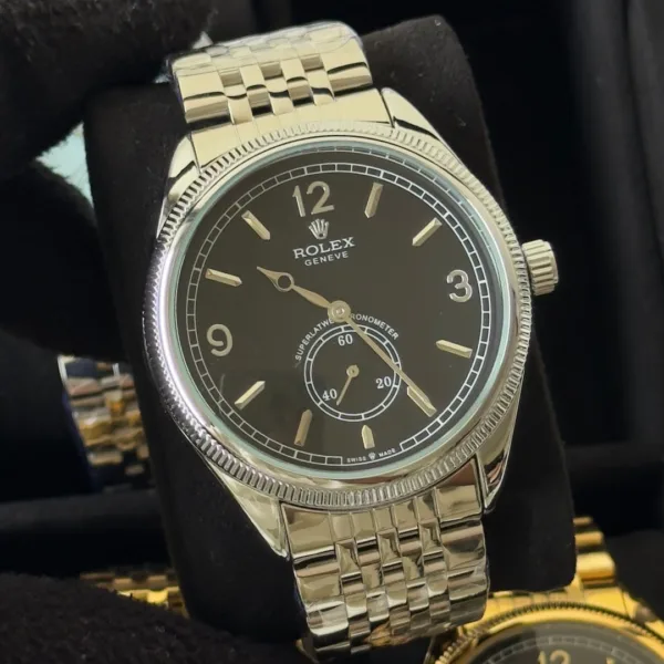 RLX 1908 – Perpetual – Black Dial / Silver Strap