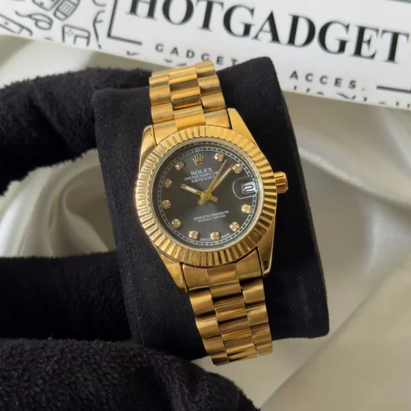 RLX Classic II – Oyster Edition – Black Dial / Gold Strap