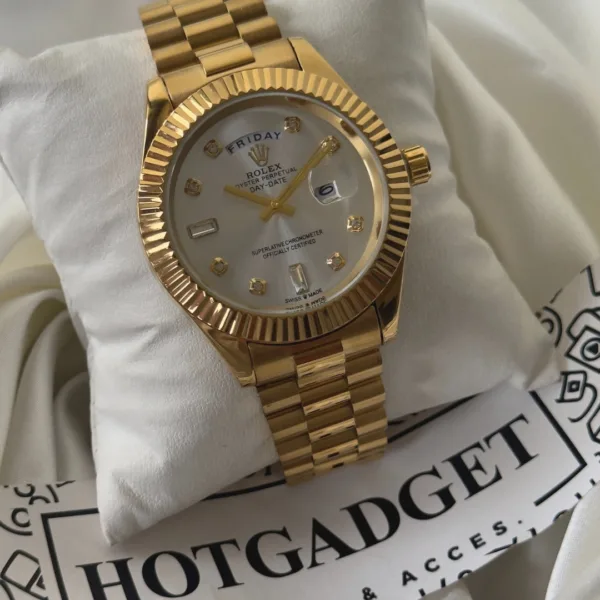 RLX Classic II – Oyster Edition – White Dial / Gold Strap