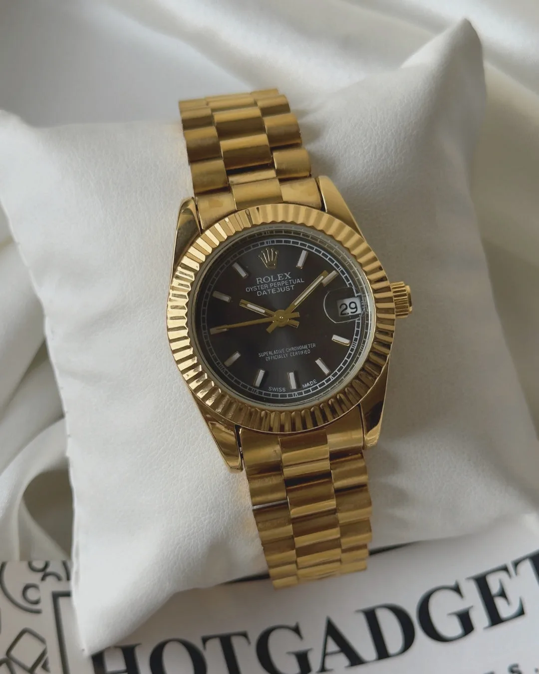RLX Day-Date 40 – Oyster RLX Day-Date 40 – Oyster – Black Dial / Gold Strap