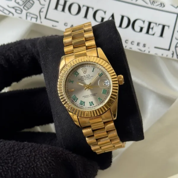 RLX Day-Date 40 – Oyster – Grey Dial / Gold & Silver Strap