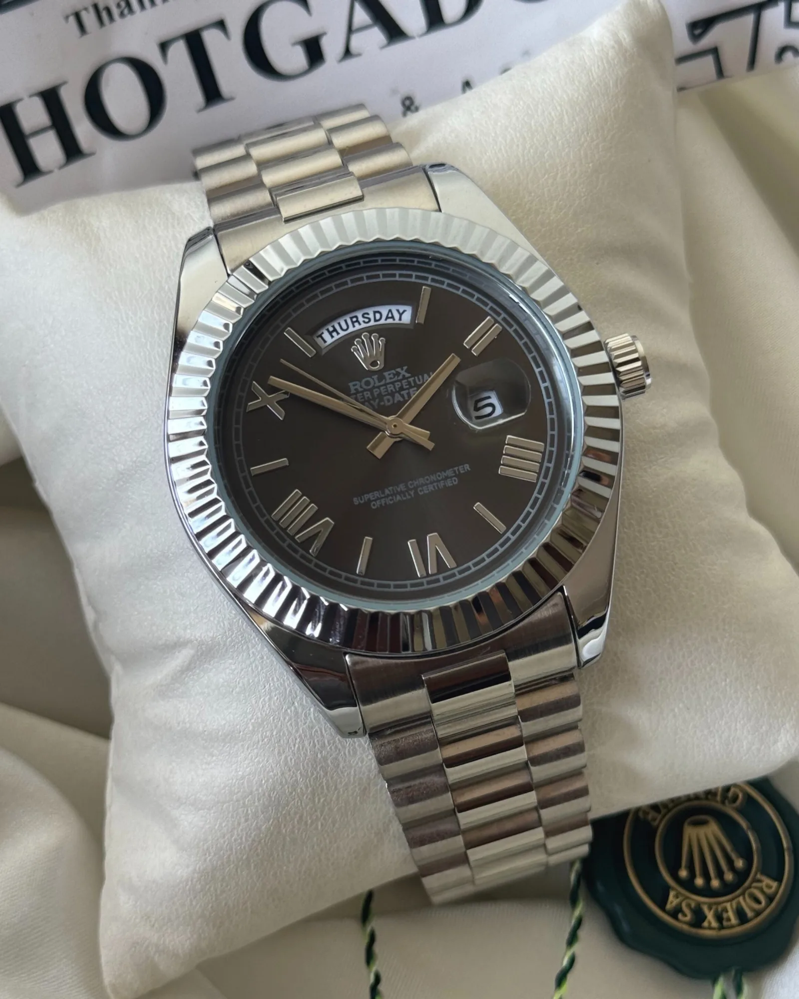RLX Day-Date 40 – President Silver RLX Day-Date 40 – President Silver