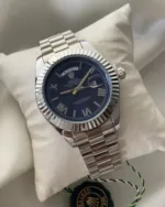 RLX Day-Date 40 – President White Blue