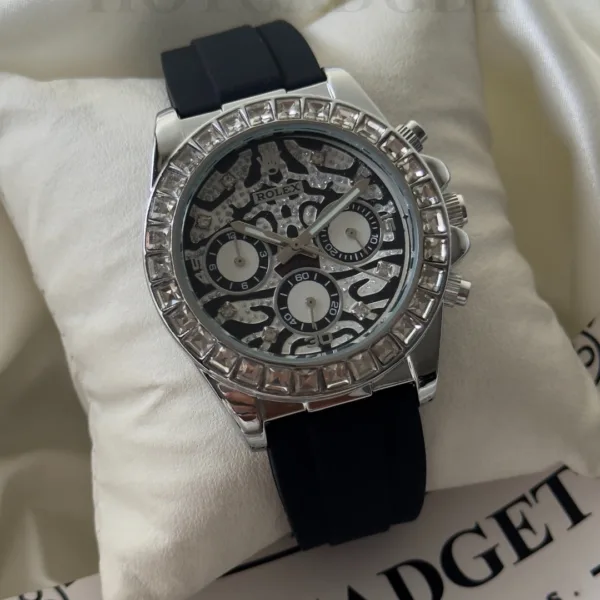 RLX Daytona – Eye of the Tiger – Silver Dial / Black Strap