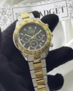 RLX Daytona Inspired – Classic Chronograph – Black Dial / Gold & Silver Strap – video