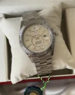 RLX Oyster Sky – Dweller – White Dial / Silver Strap