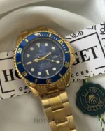 RLX Submarine – Oyster Date – Blue Dial / Gold Strap