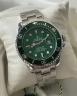 RLX Submarine – Oyster Date – Green Dial / Silver Strap
