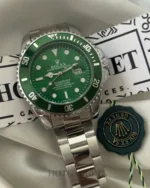 RLX Submarine – Oyster Date – Green Dial / Silver Strap