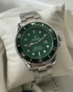 RLX Submarine – Oyster Date – Green Dial / Silver Strap