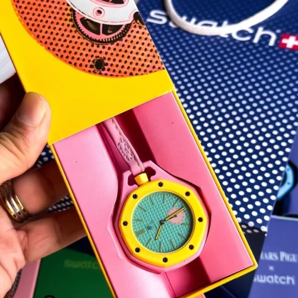 RoyalPop (Analog Watch) – Yellow, Pink & Mint