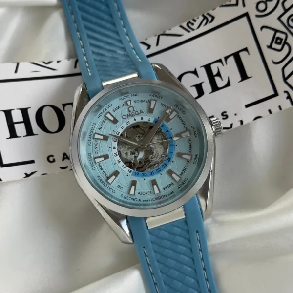 Seamaster Worldtimer (Automatic Watch) – Mint Blue